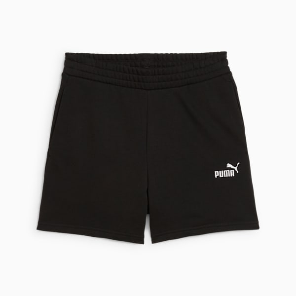 Essentials No. 1 Logo Women's Relaxed Fit Shorts, PUMA Black, extralarge-IND