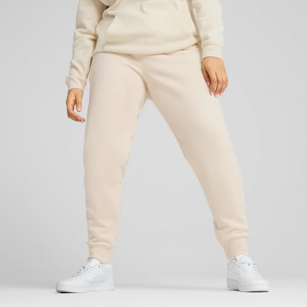 Essentials No. 1 Logo Women's Soft Fleece Sweatpants, Alpine Snow, extralarge-IND
