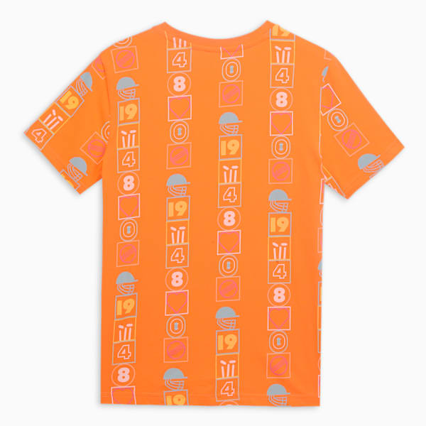 PSL Printed Boy's Tee, Rickie Orange, extralarge-IND