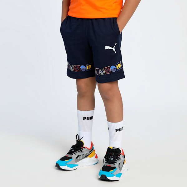 PSL Graphic Youth Shorts, Club Navy, extralarge-IND