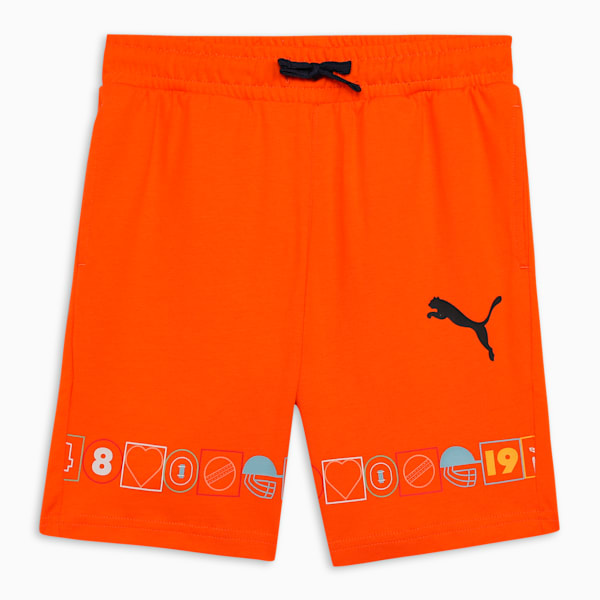 PSL Graphic Youth Shorts, Rickie Orange, extralarge-IND