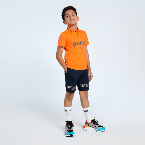 PSL Graphic Boy's Polo, Rickie Orange, extralarge-IND
