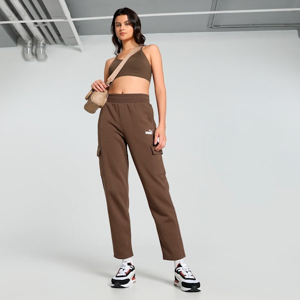 Women's Cargo Pants, Espresso Brown, extralarge-IND