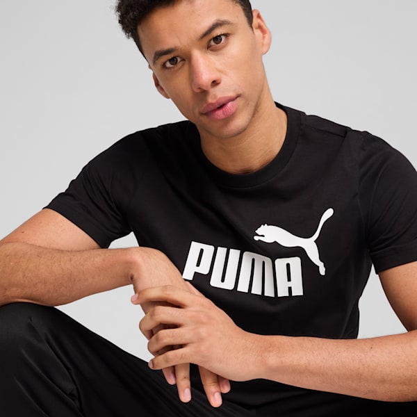 Playera Essentials No. 1 Logo para hombre, PUMA Black, extralarge