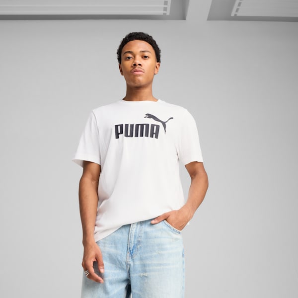 Essentials No. 1 Logo Men's Tee, PUMA White, extralarge
