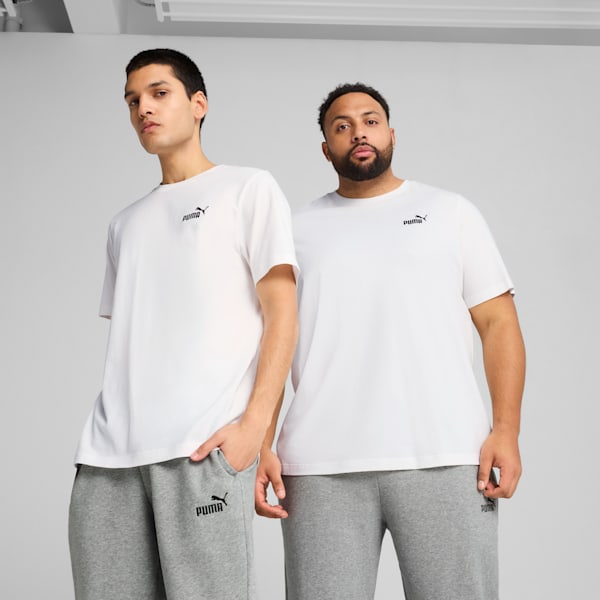 Essentials Small No. 1 Logo Men's Tee, PUMA White, extralarge