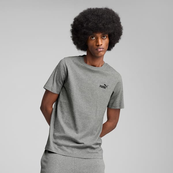 Essentials Small No. 1 Logo Men's Tee, Medium Gray Heather, extralarge