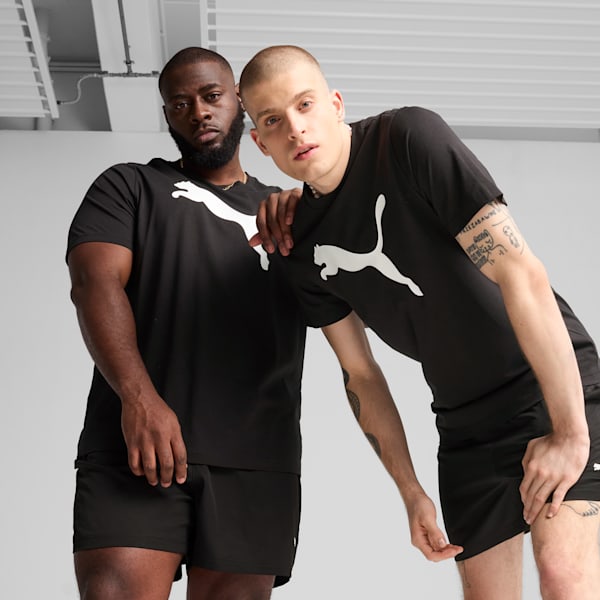 Men's Logo Tee, PUMA Black, extralarge-IND