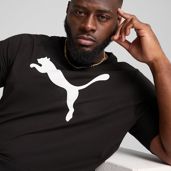 Men's Logo Tee, PUMA Black, extralarge-IND