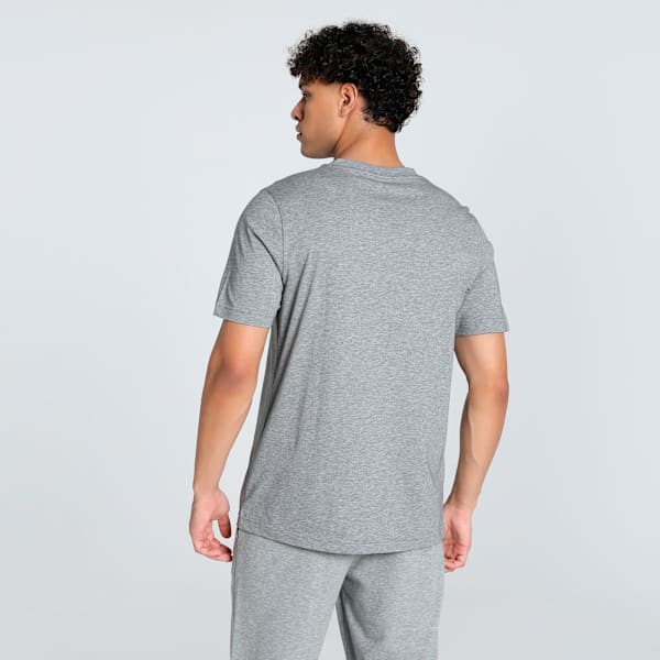 Men's V-Neck Tee, Medium Gray Heather, extralarge-IND