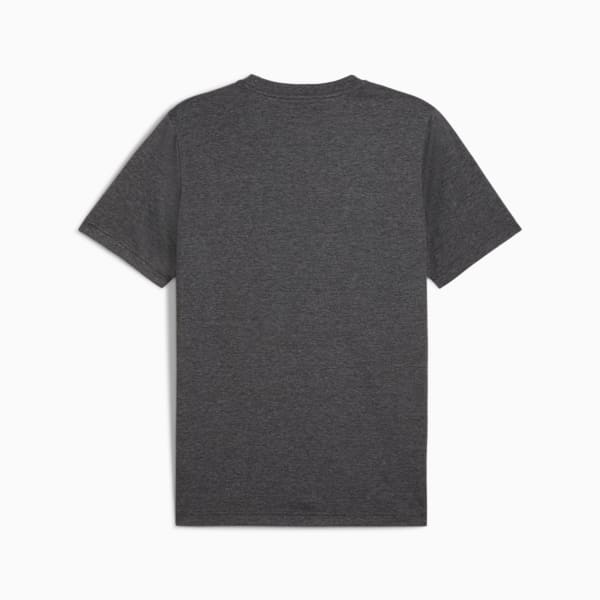 No. 1 Logo Heather Men's Tee, PUMA Black, extralarge-IND