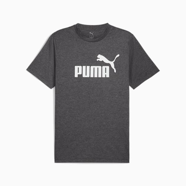 No. 1 Logo Heather Men's Tee, PUMA Black, extralarge-IND