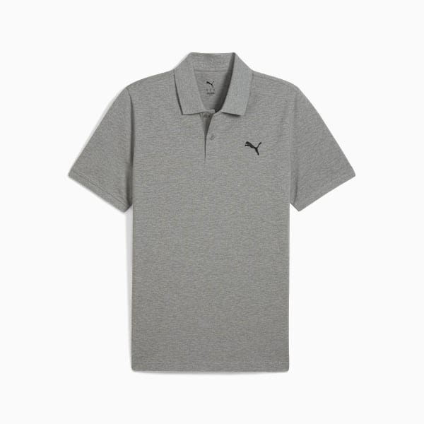 Playera polo WARDROBE Essentials Piqué para hombre, Medium Gray Heather, extralarge