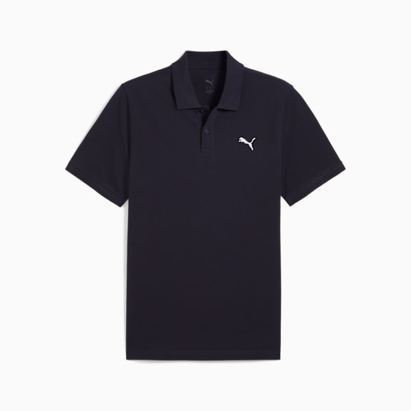 Playera polo WARDROBE Essentials Piqué para hombre, New Navy, extralarge