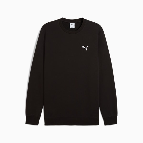 Chandail en molleton à col rond Essentials Homme, PUMA Black, extralarge