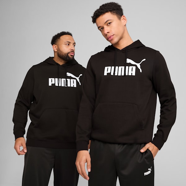 Essentials No. 1 Logo Men's Hoodie, PUMA Black, extralarge