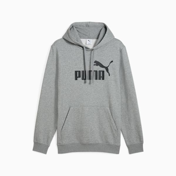 Essentials No. 1 Logo Men's Hoodie, Medium Gray Heather, extralarge