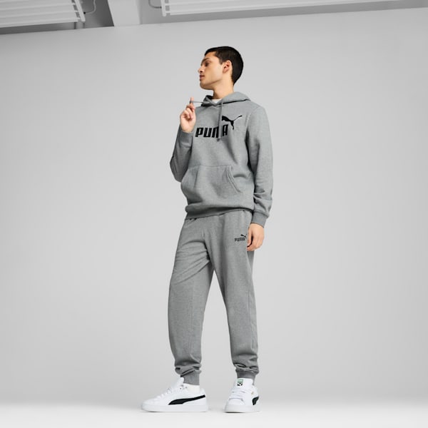 Essentials No. 1 Logo Men's Hoodie, Medium Gray Heather, extralarge