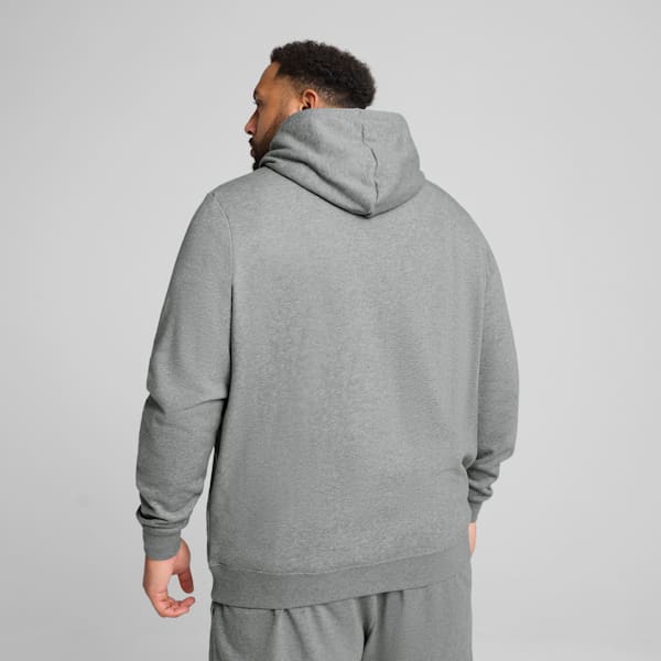 Essentials No. 1 Logo Men's Hoodie, Medium Gray Heather, extralarge