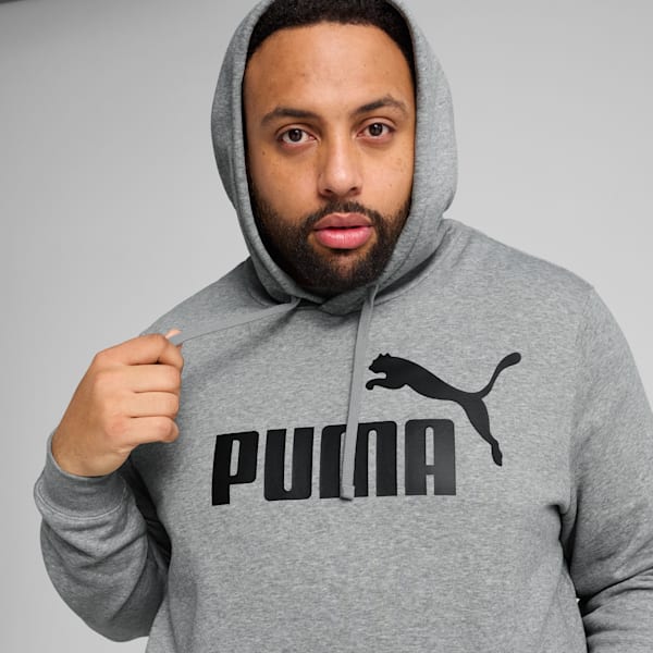Essentials No. 1 Logo Men's Hoodie, Medium Gray Heather, extralarge
