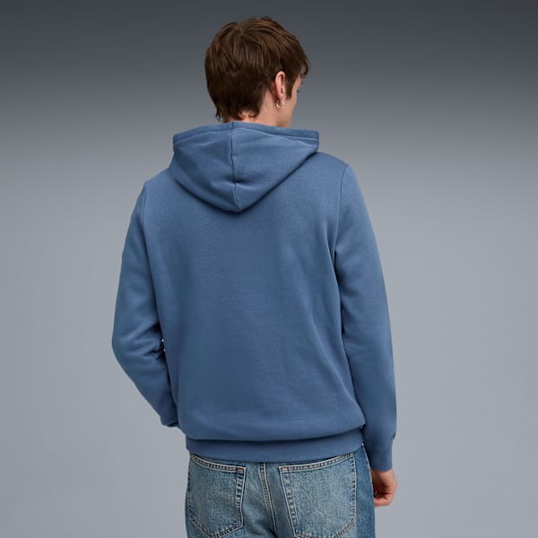Essentials No. 1 Logo Men's Hoodie, Dark Indigo, extralarge