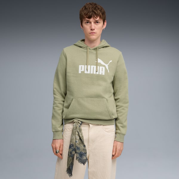 Essentials No. 1 Logo Men's Hoodie, Lux Army, extralarge