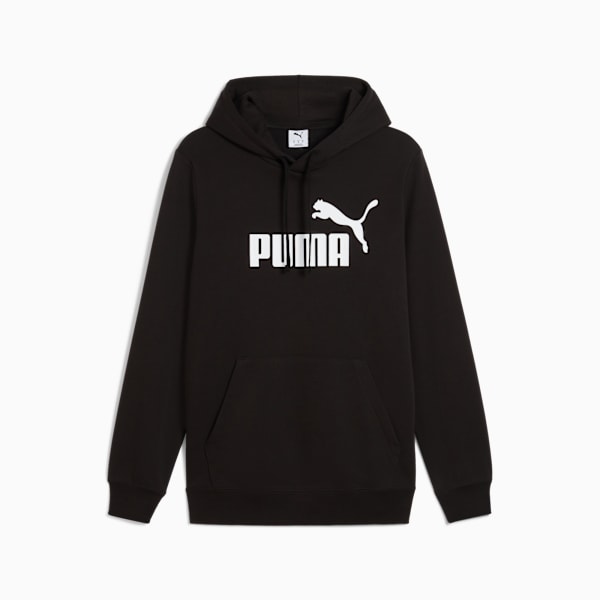 Sudadera con capucha Essentials No. 1 Logo para adolescentes, PUMA Black, extralarge