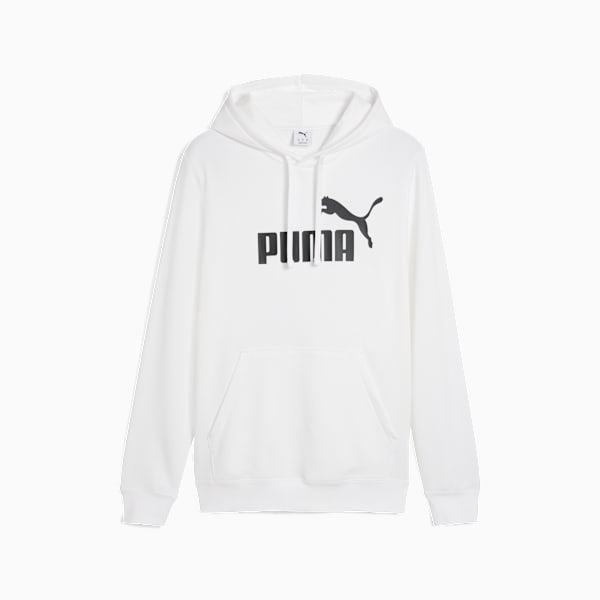 Essentials No. 1 Logo Men's Hoodie, PUMA White, extralarge