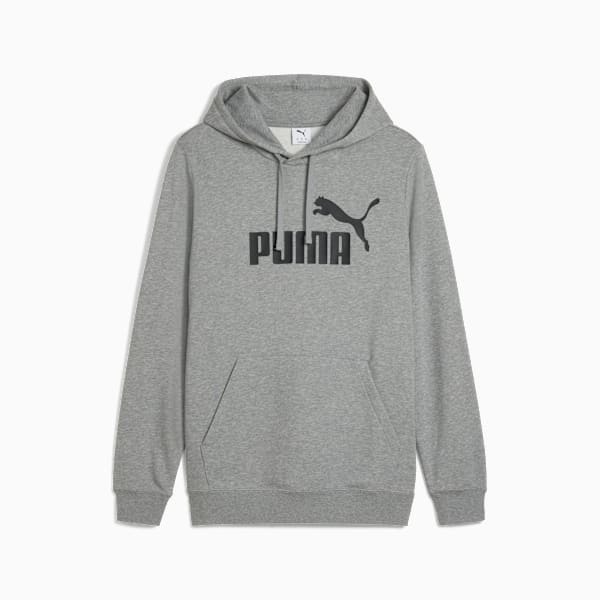 Essentials No. 1 Logo Men's Hoodie, Medium Gray Heather, extralarge