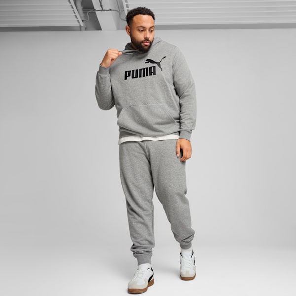 Essentials No. 1 Logo Men's Hoodie, Medium Gray Heather, extralarge