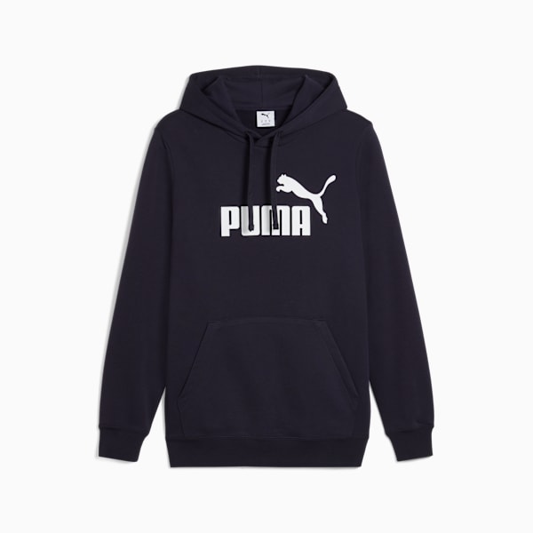 Sudadera con capucha Essentials No. 1 Logo para adolescentes, New Navy, extralarge