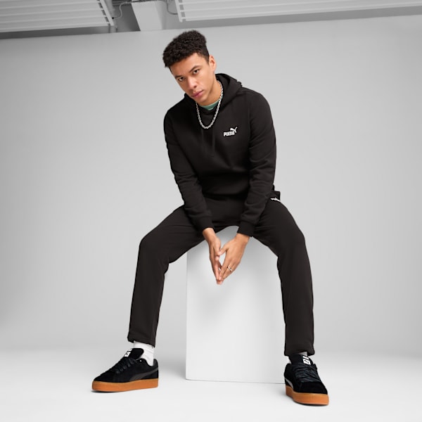 Essentials Small No. 1 Logo Hoodie Men, PUMA Black, extralarge