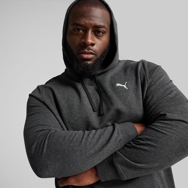 Essentials Men's Hoodie, Dark Gray Heather, extralarge