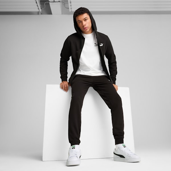 Essentials No. 1 Logo Full-Zip Hoodie Men, PUMA Black, extralarge