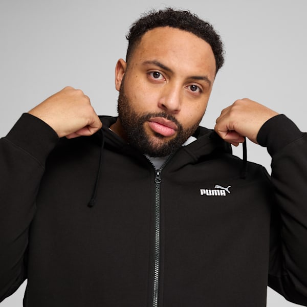 Essentials No. 1 Logo Full-Zip Hoodie Men, PUMA Black, extralarge