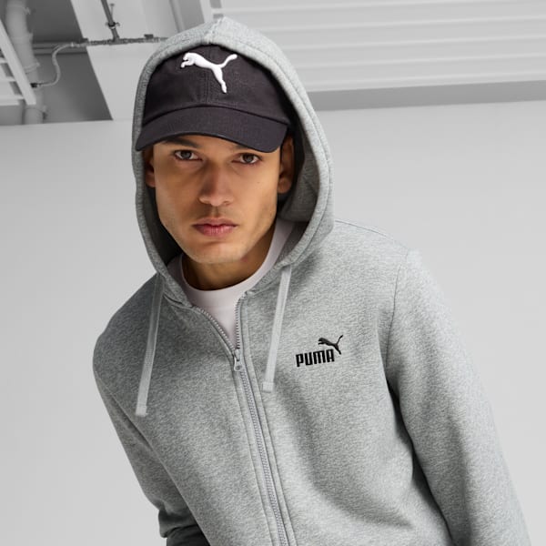 Essentials No. 1 Logo Full-Zip Hoodie Men, Medium Gray Heather, extralarge