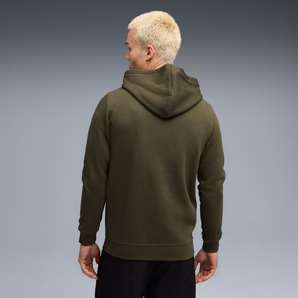 Essentials No. 1 Logo Full-Zip Hoodie Men, Dark Olive, extralarge