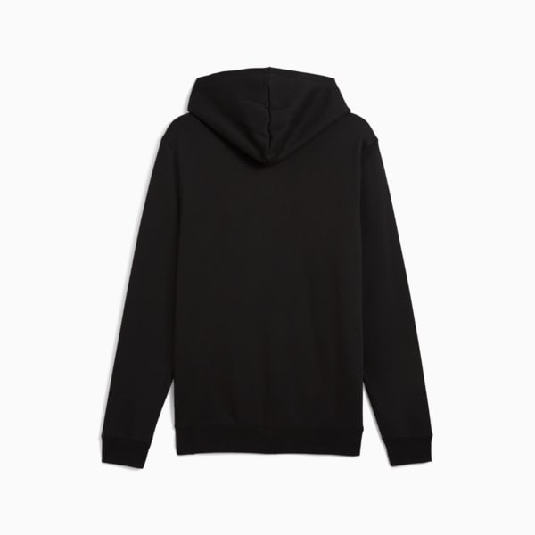 Essentials Fleece Men's Full-Zip Hoodie, PUMA Black, extralarge