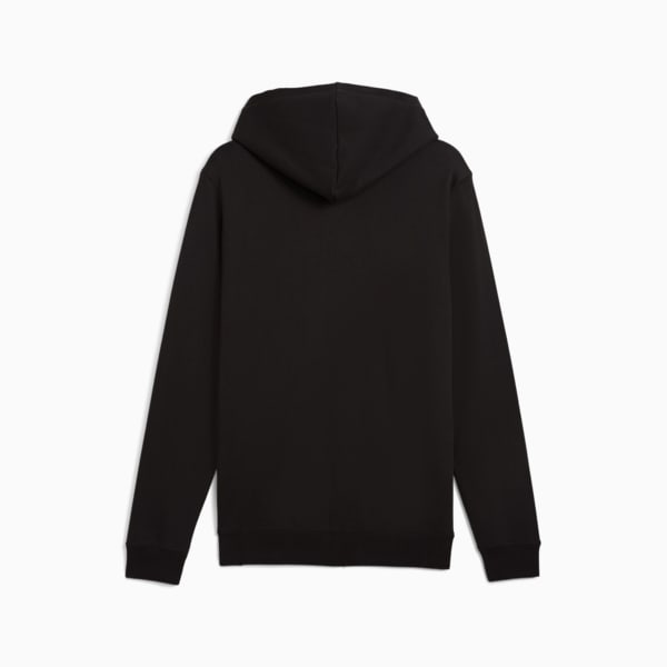 Sudadera con capucha y cremallera de felpa francesa para hombre Essentials, PUMA Black, extralarge