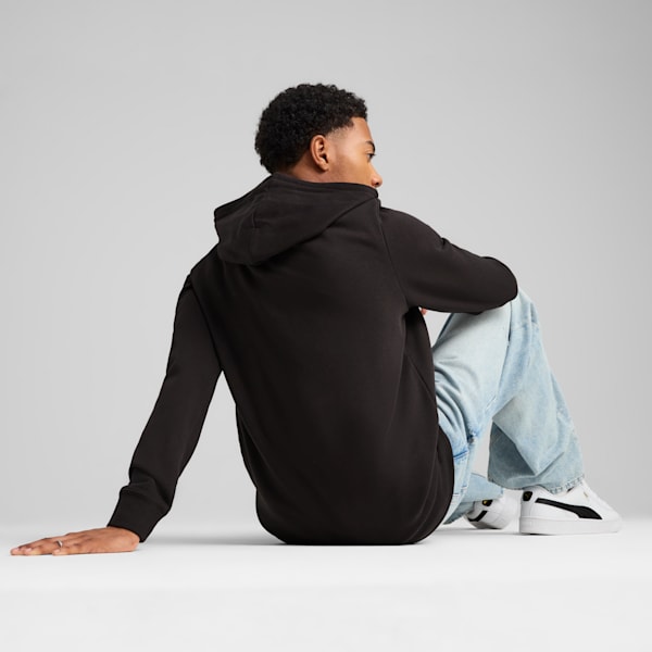 Essentials French Terry Men's Full-Zip Hoodie, PUMA Black, extralarge