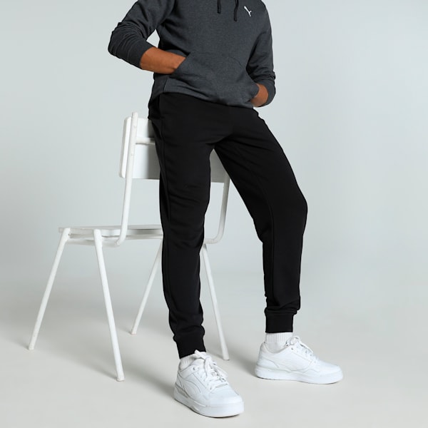 Men's Knitted Sweatpants, PUMA Black, extralarge-IND
