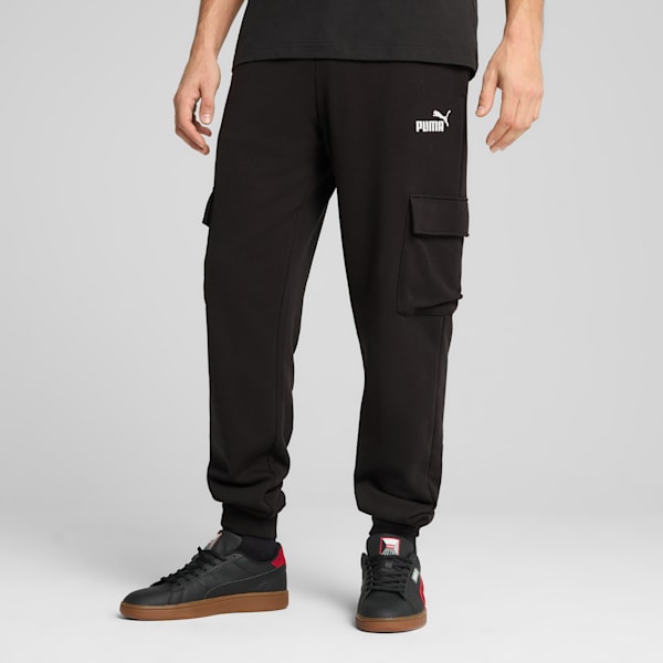 Pants Essentials No.1 Logo para hombre, PUMA Black, extralarge