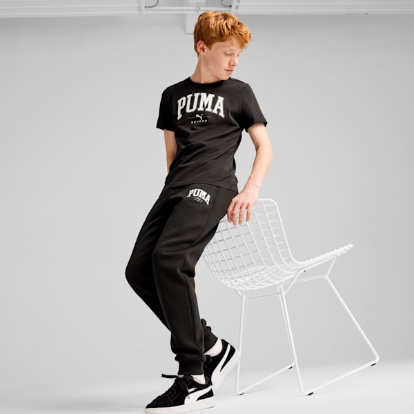 SQUAD Big Graphic Youth Tee, PUMA Black, extralarge-IND
