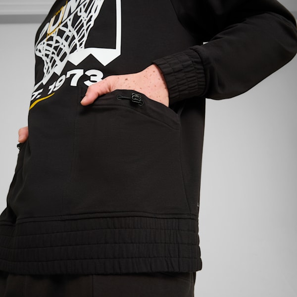 Winning Shot Men's Graphic Basketball Hoodie, PUMA Black, extralarge