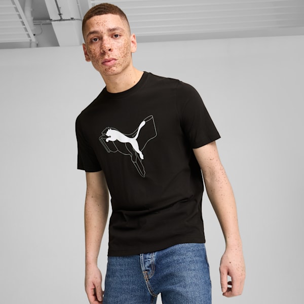 ESS+ LOGO LAB Cat Men's Tee, PUMA Black, extralarge