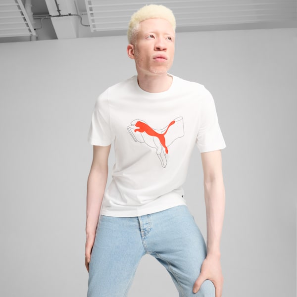 ESS+ LOGO LAB Cat Men's Tee, PUMA White, extralarge