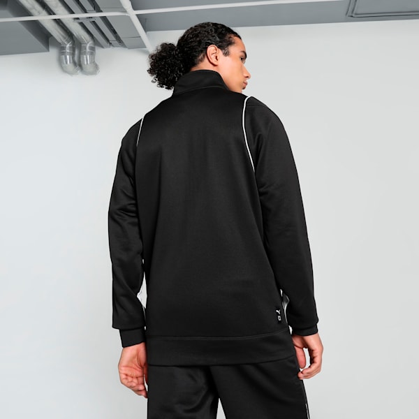 Maccabi T-73 Men's Basketball Track Jacket, PUMA Black, extralarge-IND