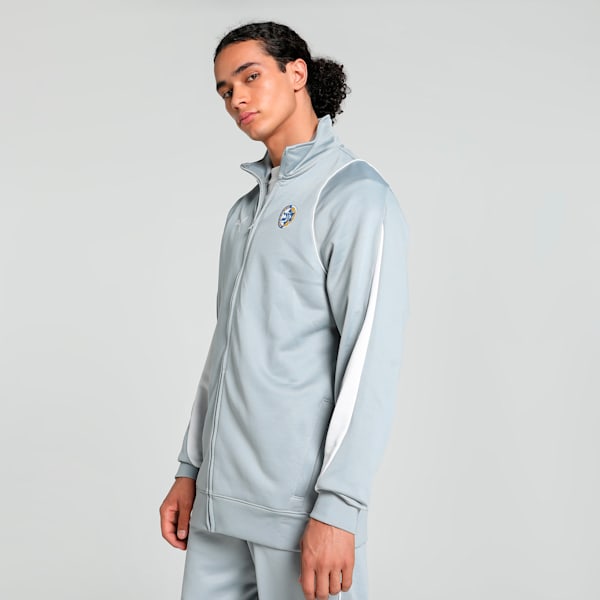 Maccabi T-73 Men's Basketball Track Jacket, Cool Mid Gray, extralarge-IND
