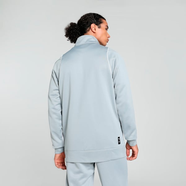Maccabi T-73 Men's Basketball Track Jacket, Cool Mid Gray, extralarge-IND
