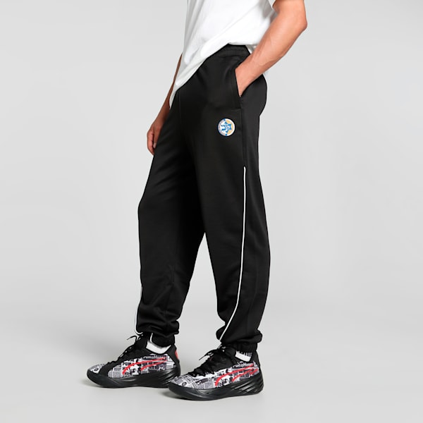 Maccabi T-73 Men's Basketball Track Pants, PUMA Black, extralarge-IND